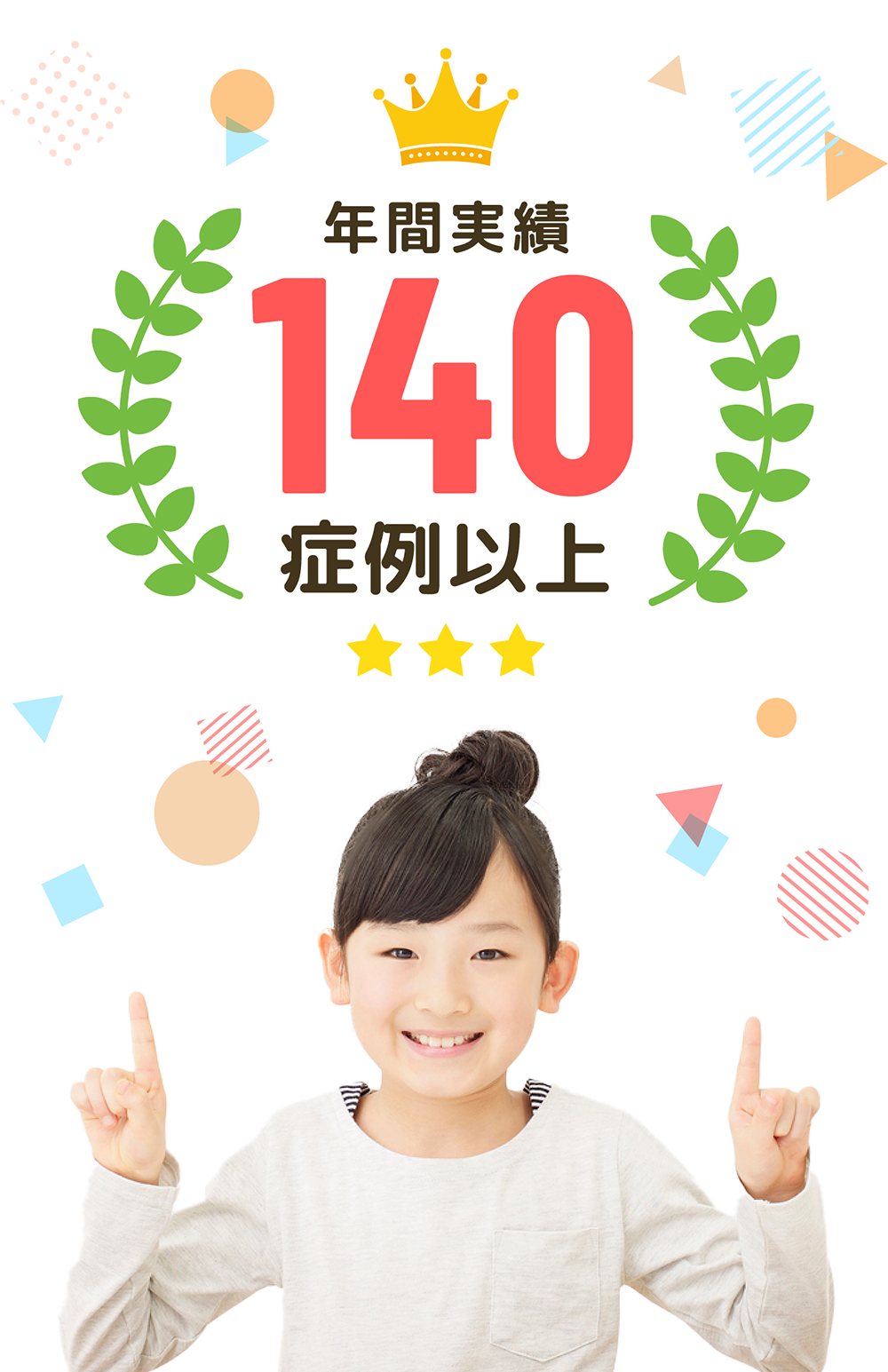 年間120症例以上の実績 症例紹介